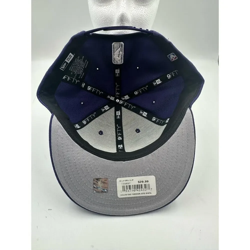 Mens New Era NBA Phoenix Suns 9Fifty 950 Snapback Rubber Adjustable Hat Cap 3